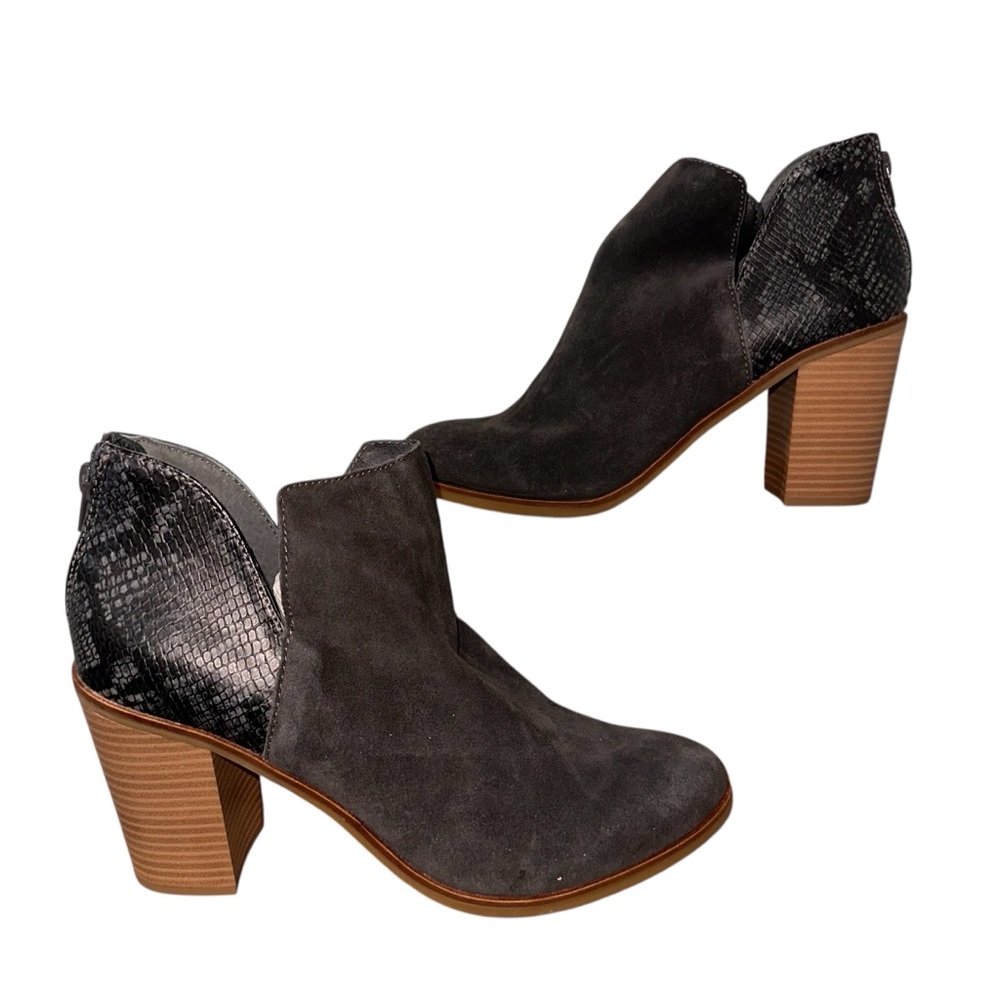 DOLCE VITA DV8 Shai Women’s Suede & Snakeskin Heeled Ankle Boot size 11